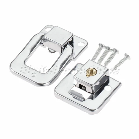 Wardrobe Cupboard Jewelry Box Drawer Cabinet Toggle Latch Lock & Key Decorative Cover