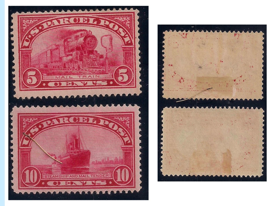 Parcel Post, 1912-13, Q5 & Q6 issues, Mint, OG, F-VF, HR, Bright Color, Fresh - Image 1 of 1