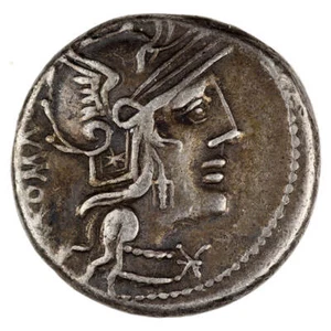 Roman Republic Denarius M. Caecilius Q.f. Q.n. Metellus Very Fine - Picture 1 of 2