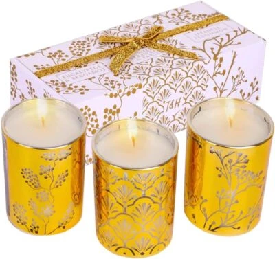 Juego de 3 velas de aromaterapia de regalo | Perejil fresa, caqui, eucalipto... Foto 1 de 2
