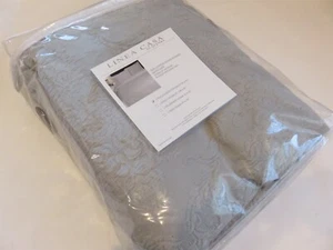 SFERRA Queen Linea Casa Grey Matelasse 3P Floral Coverlet Bedspread Shams Set - Picture 1 of 10