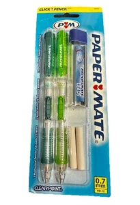 Mechanical Pencil Starter Set Paper Mate Clear Point, 0.7mm 2-Pack New - Picture 1 of 8