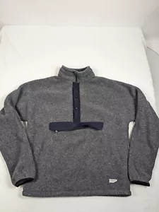 Chaqueta Pullover Para Hombres WELLEN Gris Windsurf Polar A Presión Talla M - Imagen 1 de 10