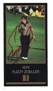 Fuzzy Zoeller AUTOGRAPHED THE MASTERS COLLECTION CHAMPIONS GOLF CARD SIGNED 1979 - Picture 1 of 1