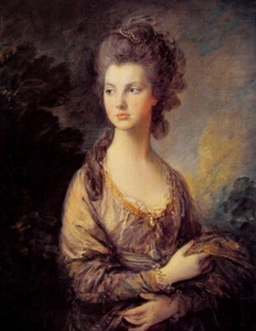 Oil Painting repro Thomas Gainsborough Mrs Graham - Picture 1 of 1