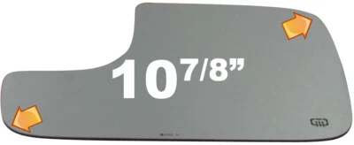 Nuevo espejo retrovisor eléctrico inferior izquierdo de vidrio para Dodge Ram 2500 02-09 sin placa de respaldo Foto 1 de 4