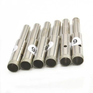 5Pcs 9mm 11/32" inch Lapidary Super-thin Diamond Coated Core Drill Bit Hole Saw - Picture 1 of 6