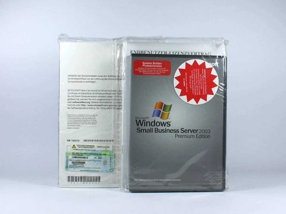 Microsoft Windows Small Business Server 2003 Premium R1 mit 5 Clients - Bild 1 von 1