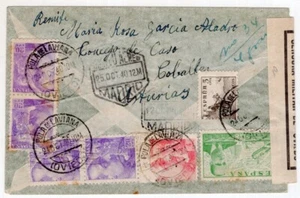 SPAGNA, 1940, COPERTINA ARGENTINA, PULA DE LAVIANA ANNULLA - Foto 1 di 2
