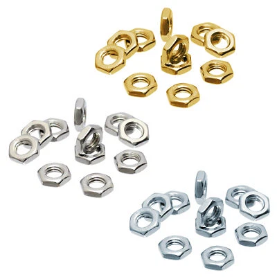 Sechskantmuttern niedrig flach DIN 439 Edelstahl Messing Verzinkt V2A A2 ISO4035 - Bild 1 von 4