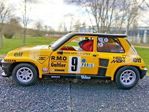 Renault 5 Turbo rallye Monté Carlo B.Saby New Man neuve longueur 19cm en métal