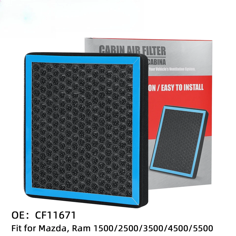 Воздушный фильтр для салона HEPA подходит для 2016 2017 2018 2019-21 Ram 1500 2500 3500 4500 CF11671 - Изображение 1 из 4