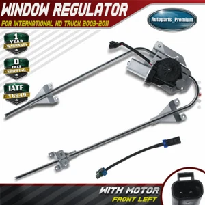 Front LH Power Window Regulator w/ Motor for International Truck 9200 9900 00-07 - Picture 1 of 8