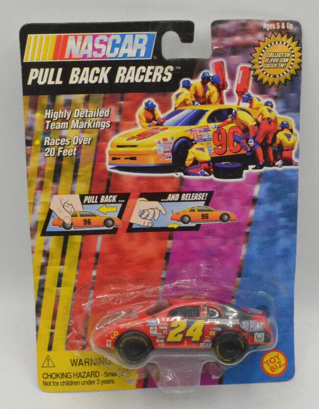 1997 toy biz nascar pull back racers Jeff Gordan #24 new - Image 1 of 2