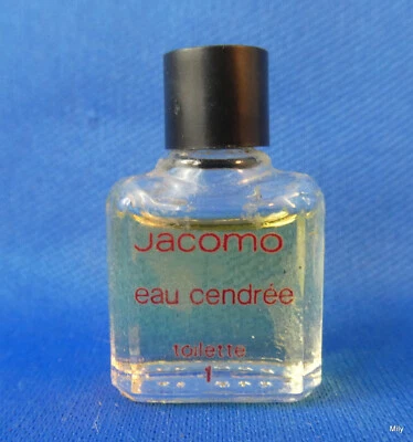 miniature parfum  JACOMO EAU CENDREE TOILETTE     1971 - Photo 1/2