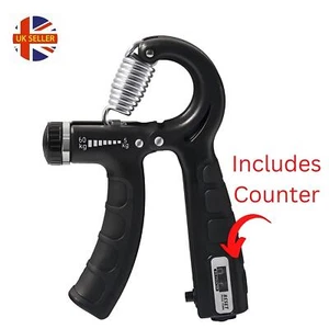 5-60KG Sport Hand grip Strengthener Adjustable Forearm Trainer Finger exerciser - Picture 1 of 15