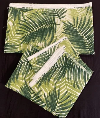 Tommy Bahama Outdoor Fabric Escape Route Jade Two Cuts 2 1/2 Yards Each 54” Wide - Image 1 of 4