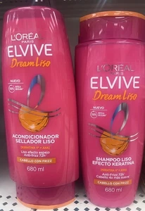Set L’Oréal ELVIVE Shampoo & Acondicionador Dream Liso 680ML (23oz) BIG - Bild 1 von 2