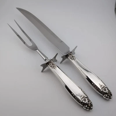 Juego de 2 tallas grandes de plata esterlina International Prelude 13 y 11" SIN MONO Foto 1 de 4