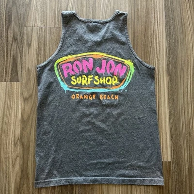 Ron Jon Surf Shop Tank Top Shirt Neon Font - Orange Beach - Image 1 of 4
