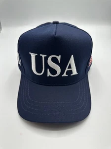 Cappello Berretto Snapback Ufficiale Trump USA 45-47 Cali Fame Blu - Foto 1 di 6