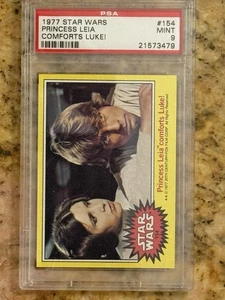 1977 Topps Star Wars #154 Princess Leia comforts Luke -PSA 9 - Picture 1 of 2