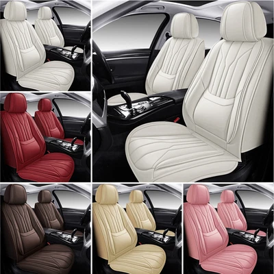 For Volkswagen ID.4 ID.6 Touareg 5-Seat Full Coverage PU Leather Car Seat Covers - Image 1 of 4