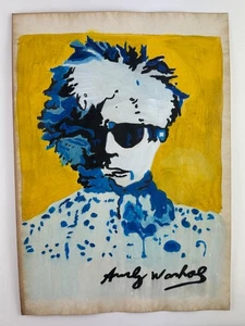 ANDY WARHOL COA art painting original drawing vintage paper signed stamped - Picture 1 of 3