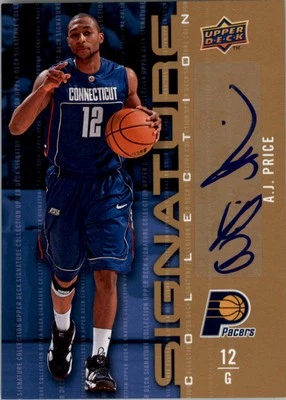 2009-10 Upper Deck Signature Collection #86 A.J. Price Auto - BSK - Image 1 of 2