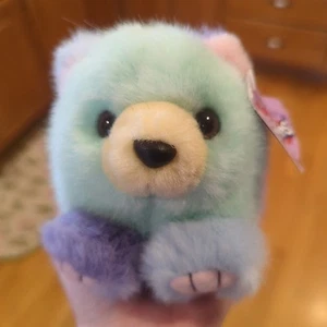 Puffkins Pastel Sherbert Bear Swibco 1994 Stuffed Animal Plush NEW WITH TAG! - Picture 1 of 14