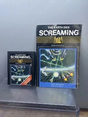 The Earth Dies Screaming (Atari 2600, 1983) Authentic W Manual Tested - Image 1 of 4