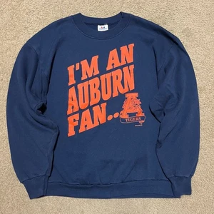 Vintage Auburn Tigers “I’m An Auburn Fan… And Proud Of It!” Crewneck XL - Picture 1 of 7