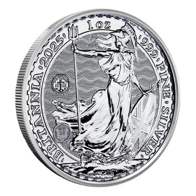 2025 Britannia SS Tilawa Privy Recovered Shipwreck Silver 1 oz BU in Capsule - Image 1 of 4