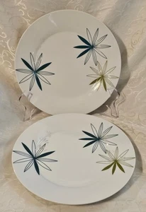 2 Pier 1 Kui Hua Dinner Plates Retro 11 inch - Picture 1 of 7