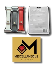 Modal: 3pk Silicon Watch Band Apple Watch 38mm / 40mm - Picture 1 of 1