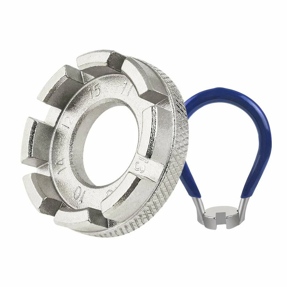 DECARETA 2 Pezzi Bicicletta Tiraraggi, 6 in 1 Bici Raggi della Ruota Chiave Tend - Immagine 1 di 1