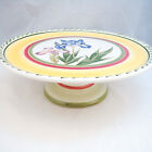 Noritake Portugal GOURMET GARDEN 7940 Footed Cake Plate EXCELLENT