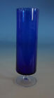 FM22-500: WMF Design Glas Vase Blumenvase Stangenvase blau 70er 