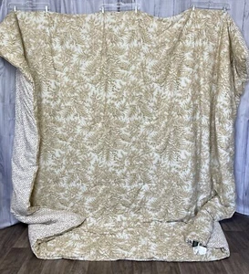 RALPH LAUREN 3 Piece KING COMFORTER & SHAMS SET REVERSIBLE Bamboo Wicker Leaves - Picture 1 of 12