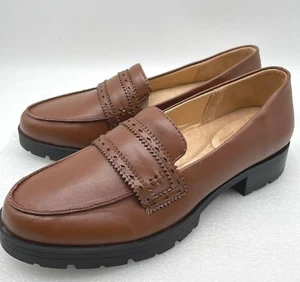 "Spring Sale" Life Stride Womens London Leather Loafer Flat Shoe size 8 wide New - Picture 1 of 8