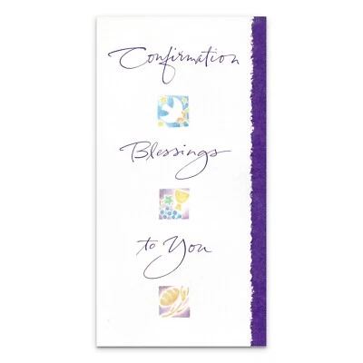 Religious CONFIRMATION Card,  Blessings to you, by American Greetings + Envelope - Image 1 of 4