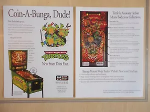 Teenage Mutant Ninja Schildkröten Flipper Flyer Magazin Ausziehwerbung - Bild 1 von 1