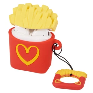 For Apple Airpods 2 & 1 Charging Case Silicone Protective Cover with Ring Fries - Bild 1 von 4