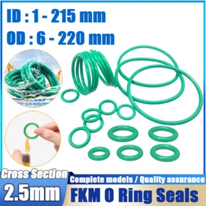 Guarnizioni metriche Vitons gomma FKM O Ring 2,5 mm sezione trasversale 1 mm-215 mm ID - Foto 1 di 152