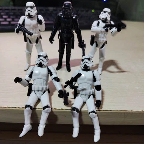 Lot of 5pcs 3.75" Star Wars Black & White Stormtroopers Shadow OTC Trooper Cover
