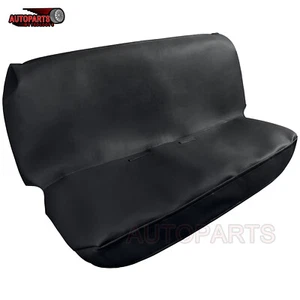 Black Front Bench Seat Synthetic Leather Cover For Chevy C/K1500 2500 3500 Picku - Bild 1 von 11