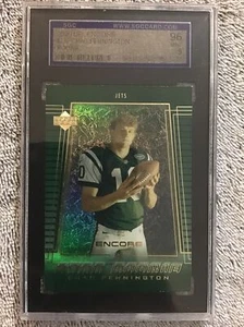 Upper Deck Encore 2000 Chad Pennington novato grado de radiocontrol SGC como nuevo 9 aviones Nueva York - Imagen 1 de 4