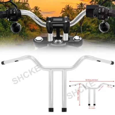 16" Rise MX T Bars Handlebar For Harley Softail Dyna Sportster Touring Road King - Изображение 1 из 4