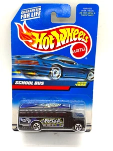 1999 Hot Wheels Mainline  SCHOOL BUS Blue Card Collector # 1055 - Picture 1 of 8