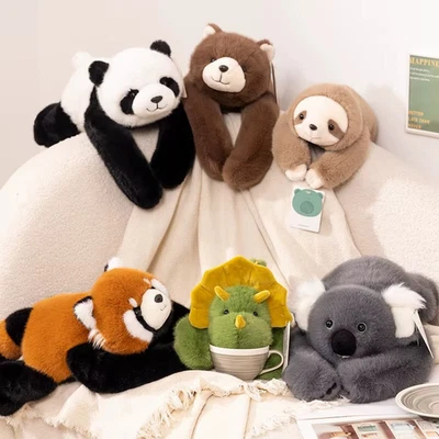 Weighted Long Arm Stuffed Animal Soft Fluffy Toy Bear Koala Raccoon Pillow Gift - Bild 1 von 4